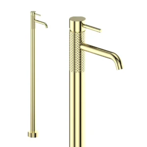 GM FLOOR STANDING BASIN MIXER GOLD