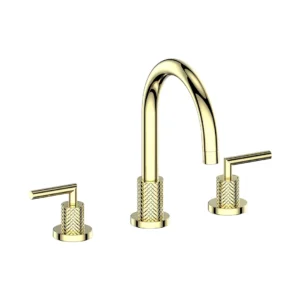 THREE HOLE BASIN MIXER GOLD