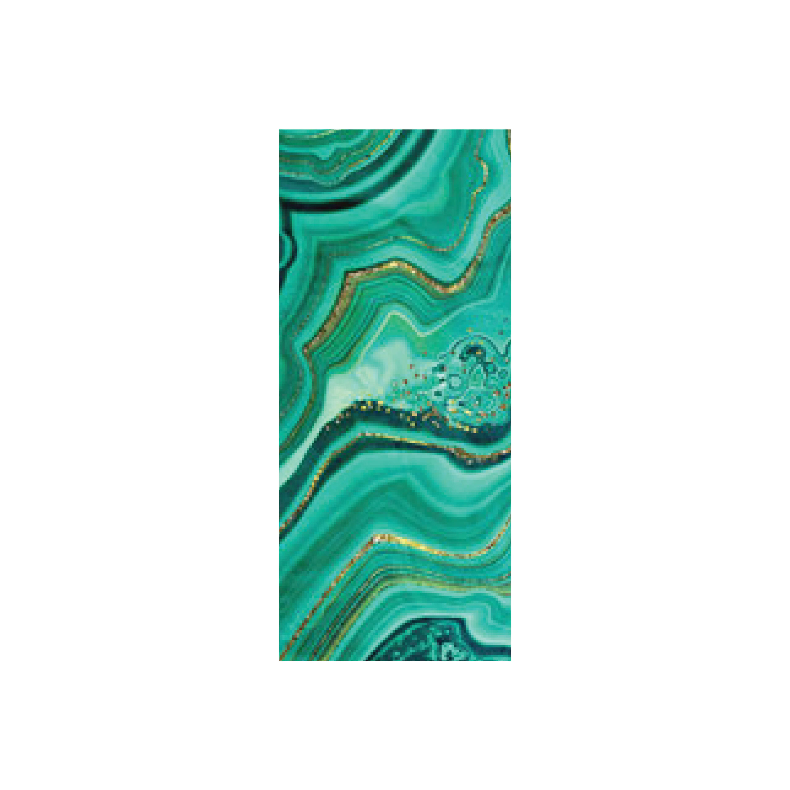 Antonio Sermika-2x4-(60x120cm)- Turqoise Green Gold