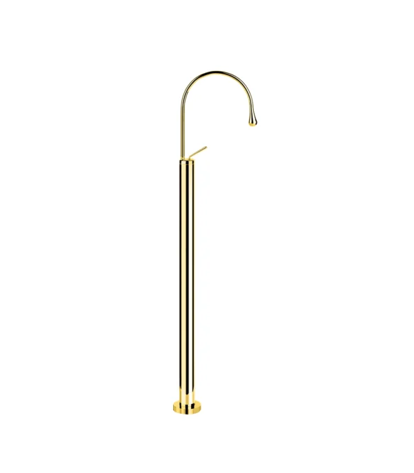 CO FLOOR STANDING BASIN MIXER GOLD