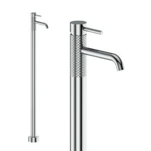 GM FLOOR STANDING BASIN MIXER CHROME
