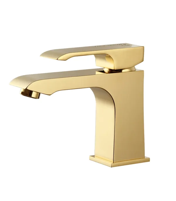 PRM-101 SHORT BASIN MIXER GOLD