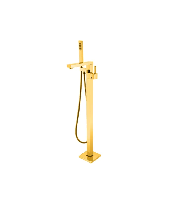 PRM FLOOR STANDING BATH MIXER GOLD