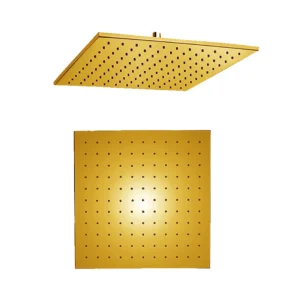 ROBO SQUARE SHOWERHEAD BRASS D250 MM H 9MM GOLD