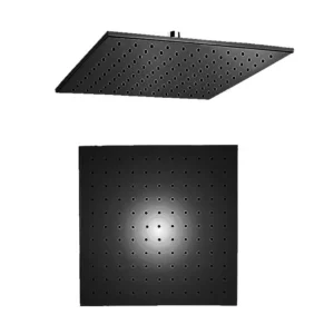 ROBO SQUARE SHOWERHEAD BRASS D250 MM H 9MM MB