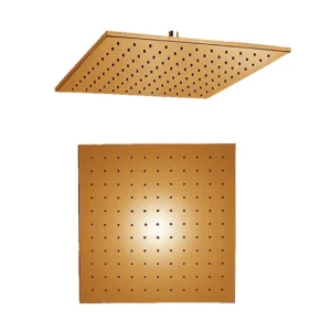 ROBO SQUARE SHOWERHEAD BRASS D250 MM H 9MM RG