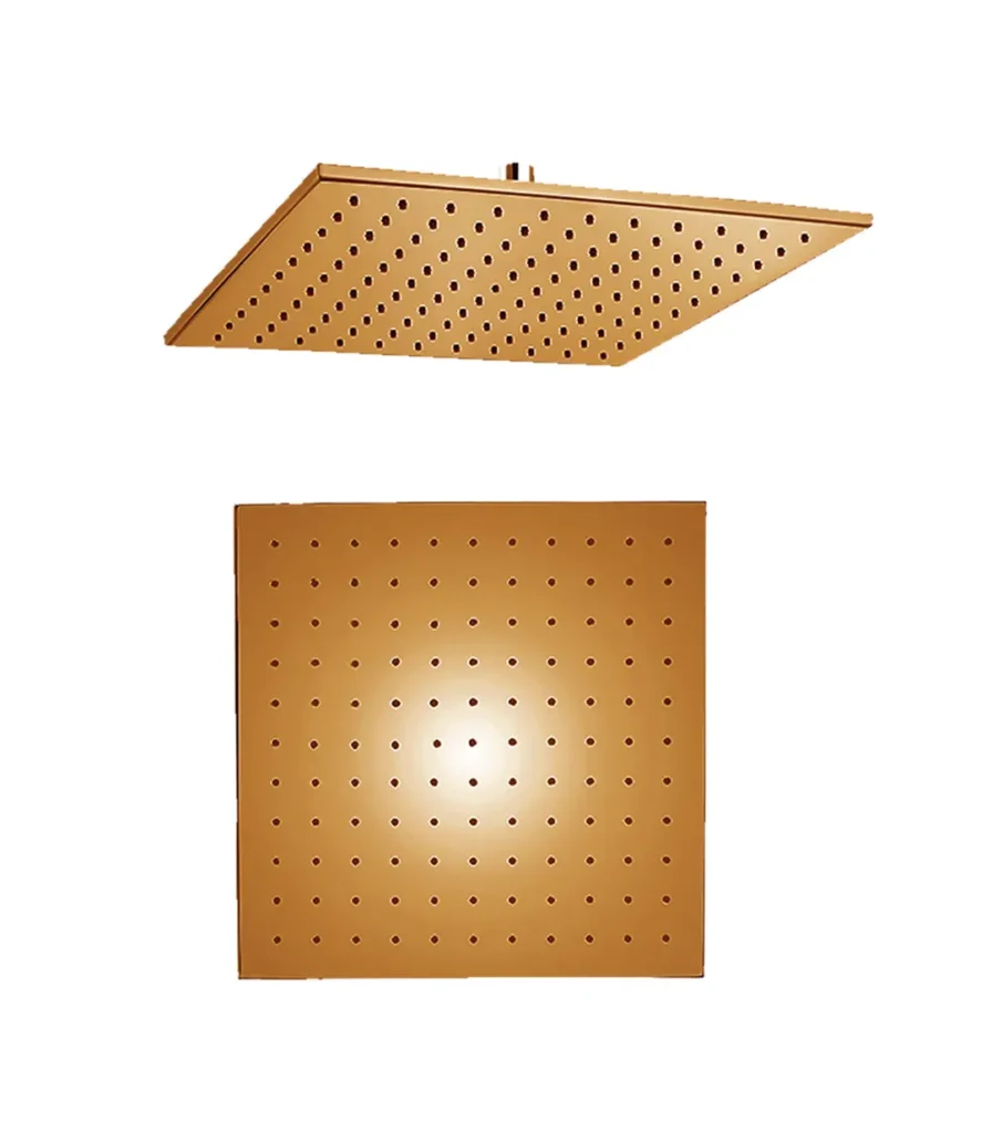 ROBO SQUARE SHOWERHEAD BRASS D250 MM H 9MM RG