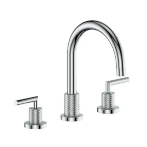 THREE HOLE BASIN MIXER CHROME