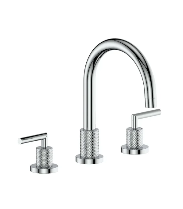 THREE HOLE BASIN MIXER CHROME
