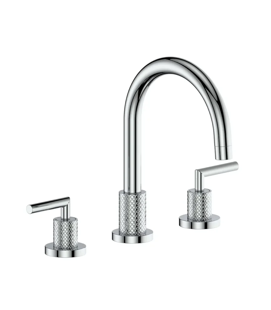 THREE HOLE BASIN MIXER CHROME