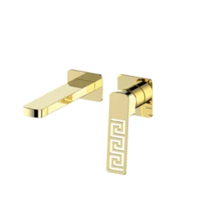 VS WALL MOUNTED BASIN MIXER GOLD