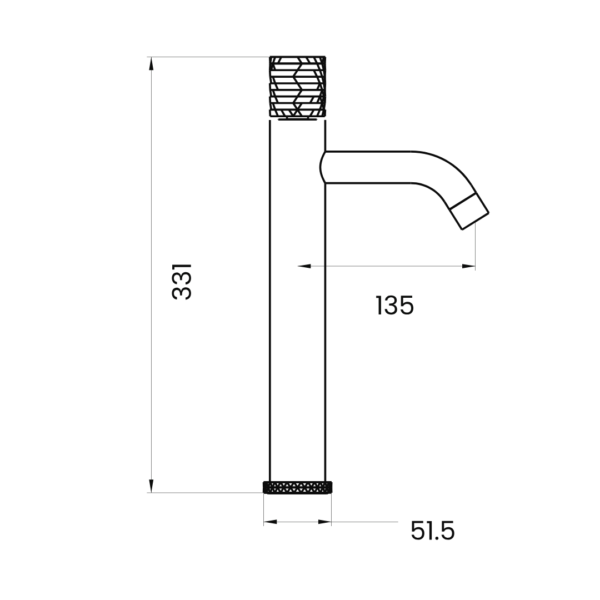PLZ-102-MB LONG BASIN MIXER - Image 2
