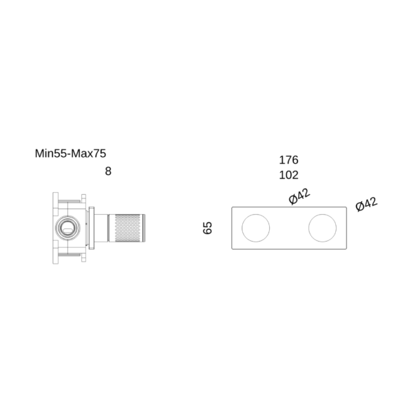 LE-105 Legend Concealed Bath Shower Mixer - Image 7